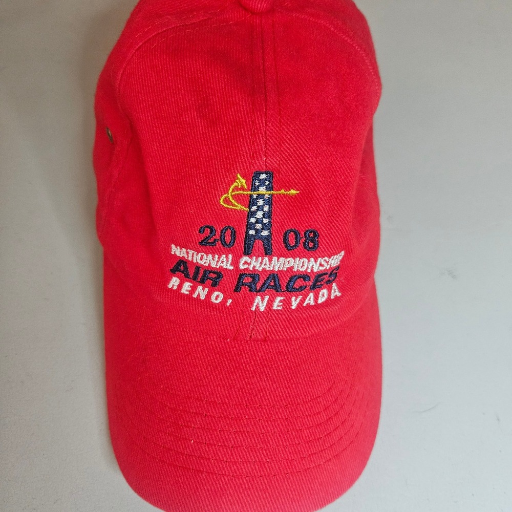 AMC 2008 National Championship Air Races Reno Nevada 45th Anniversary Red Hat